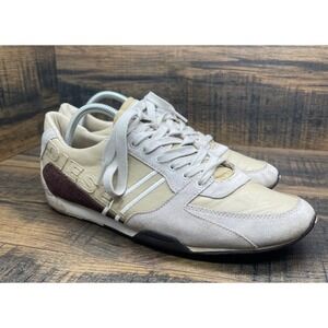 Diesel Parabarny Sneakers Mens US 10 EU 43 Leather Suede Beige Brown